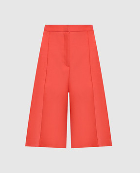 Agnona Pink wool and silk Bermuda shorts T81101XD1024