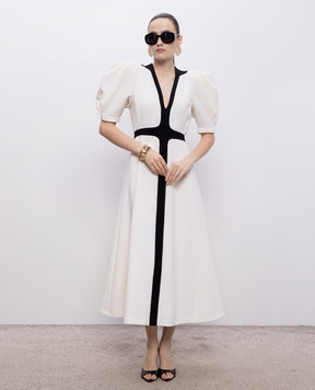 Gabriela Hearst Ivory Luz wool dress 2264037W111