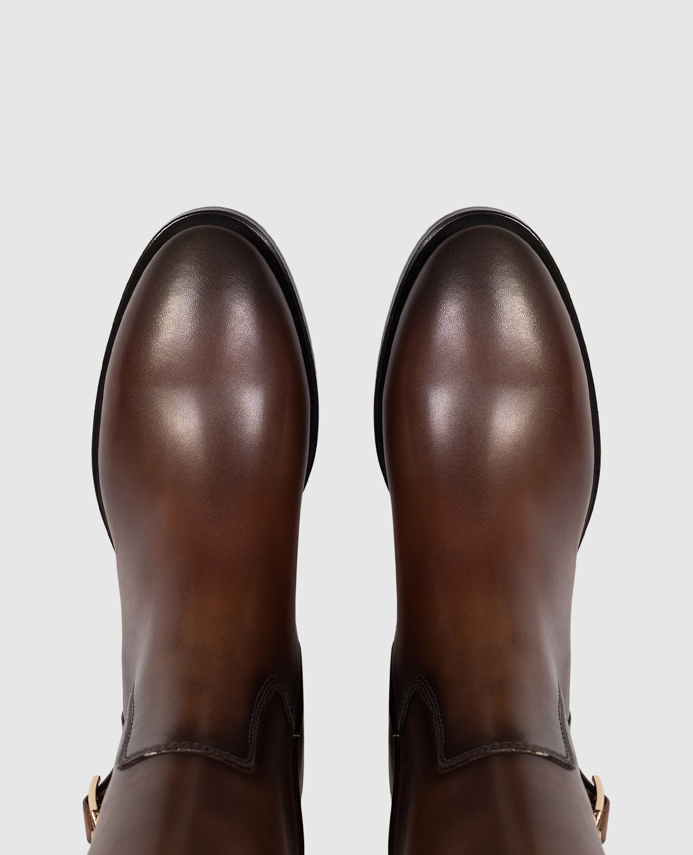 Brown leather boots Santoni 4
