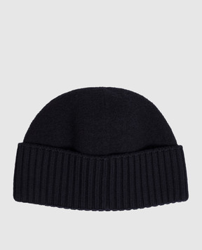 Dolce&Gabbana Blue wool hat with DG logo monogram GX53KTJDVLQ
