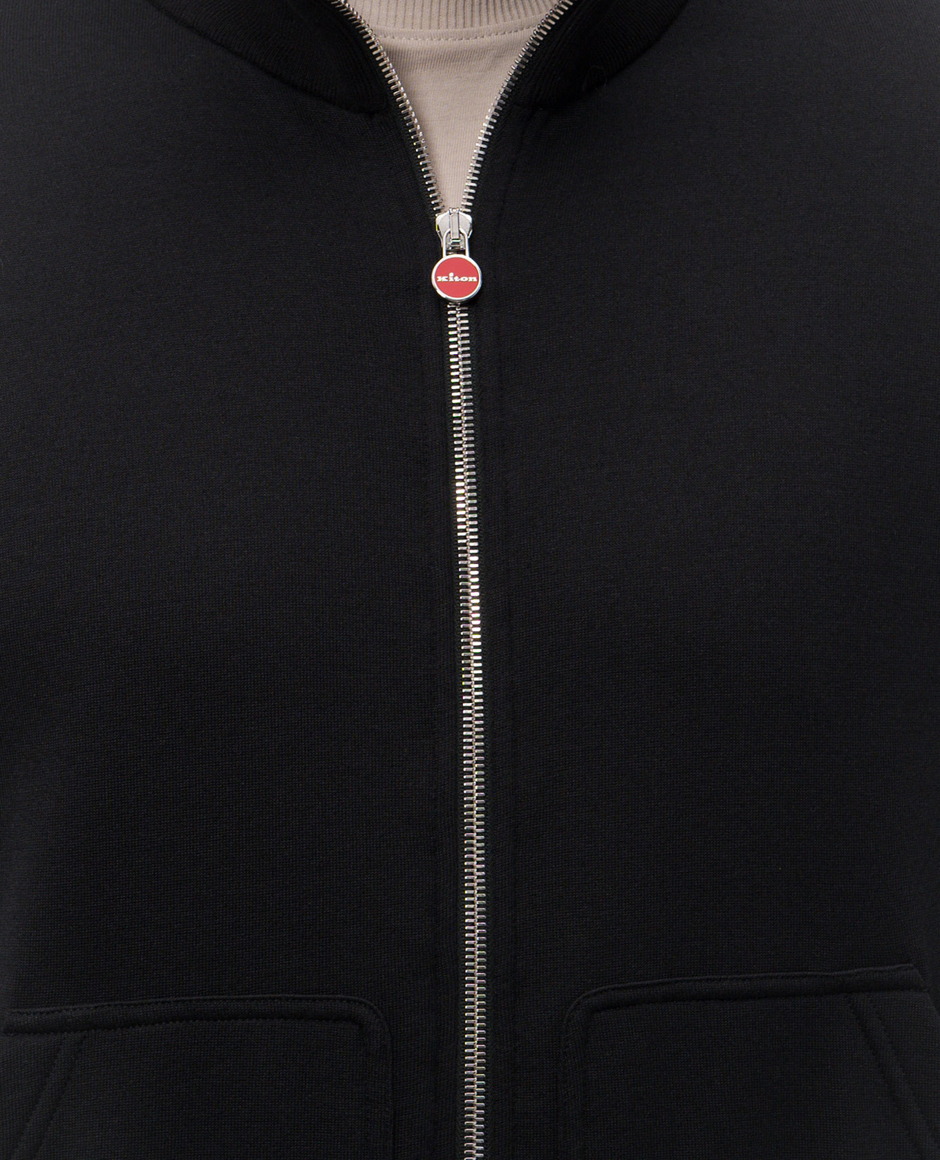 

Black sports jacket with silk Kiton