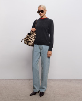 Loulou de Saison OTIS gray cashmere sweater OTIS