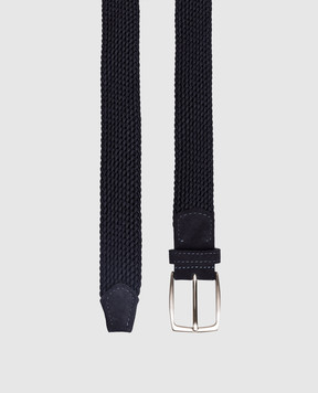 ISAIA Blue braided belt FB0047PLF61