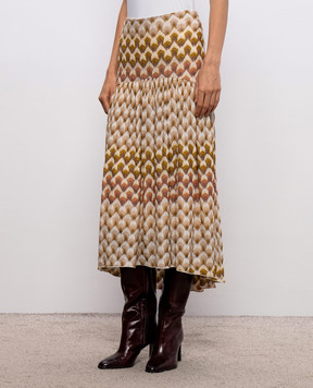 Missoni Beige midi skirt with lurex DS26WH02BR015L