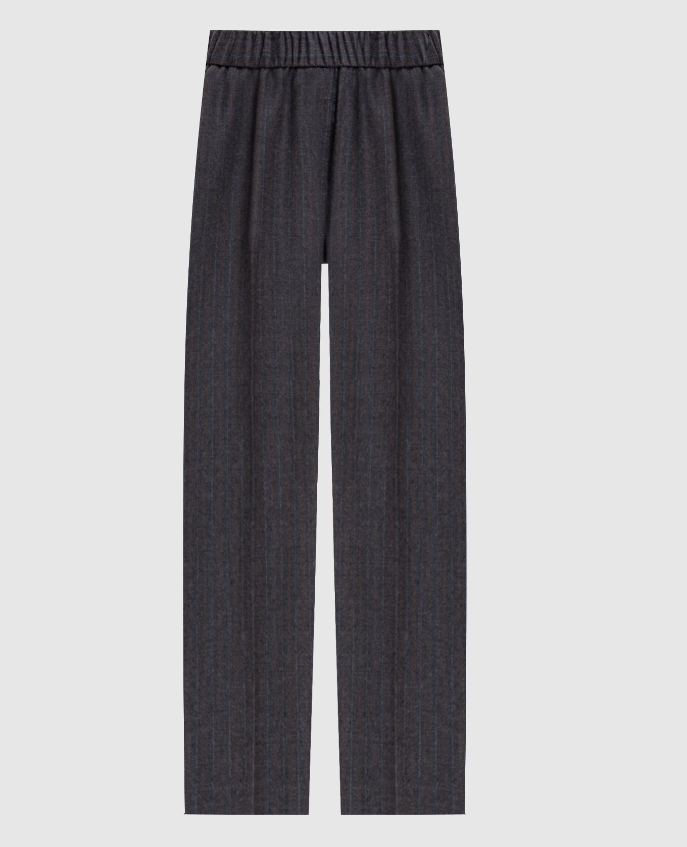 Gray striped wool pants Peserico