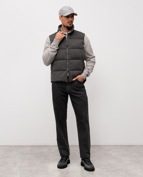 Sease Gray reversible down vest JV045TN263