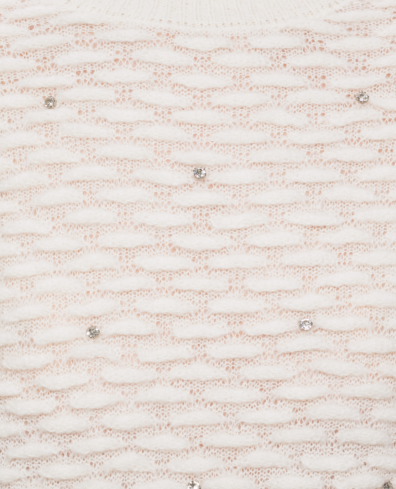 Ivory sweater with textured pattern Twinset 5