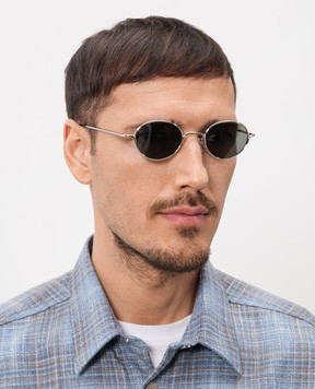 Alexander McQueen Silver sunglasses with logo engraving 861683I3330