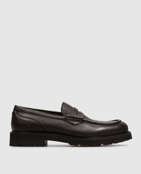 Canali Brown leather loafers RF01356611244