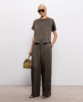 Simkhai Green Kyra Wide Leg Pants 4264031Q