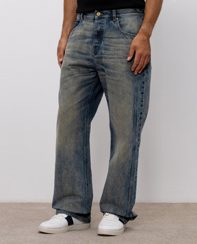 Balmain Blue jeans with a vintage effect HH1ML138DG10