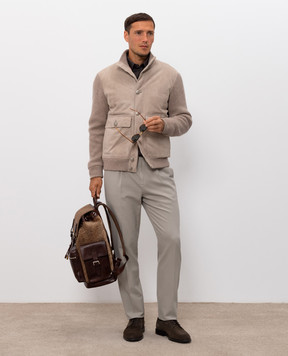 Brunello Cucinelli Brown patterned shirt MD6973059