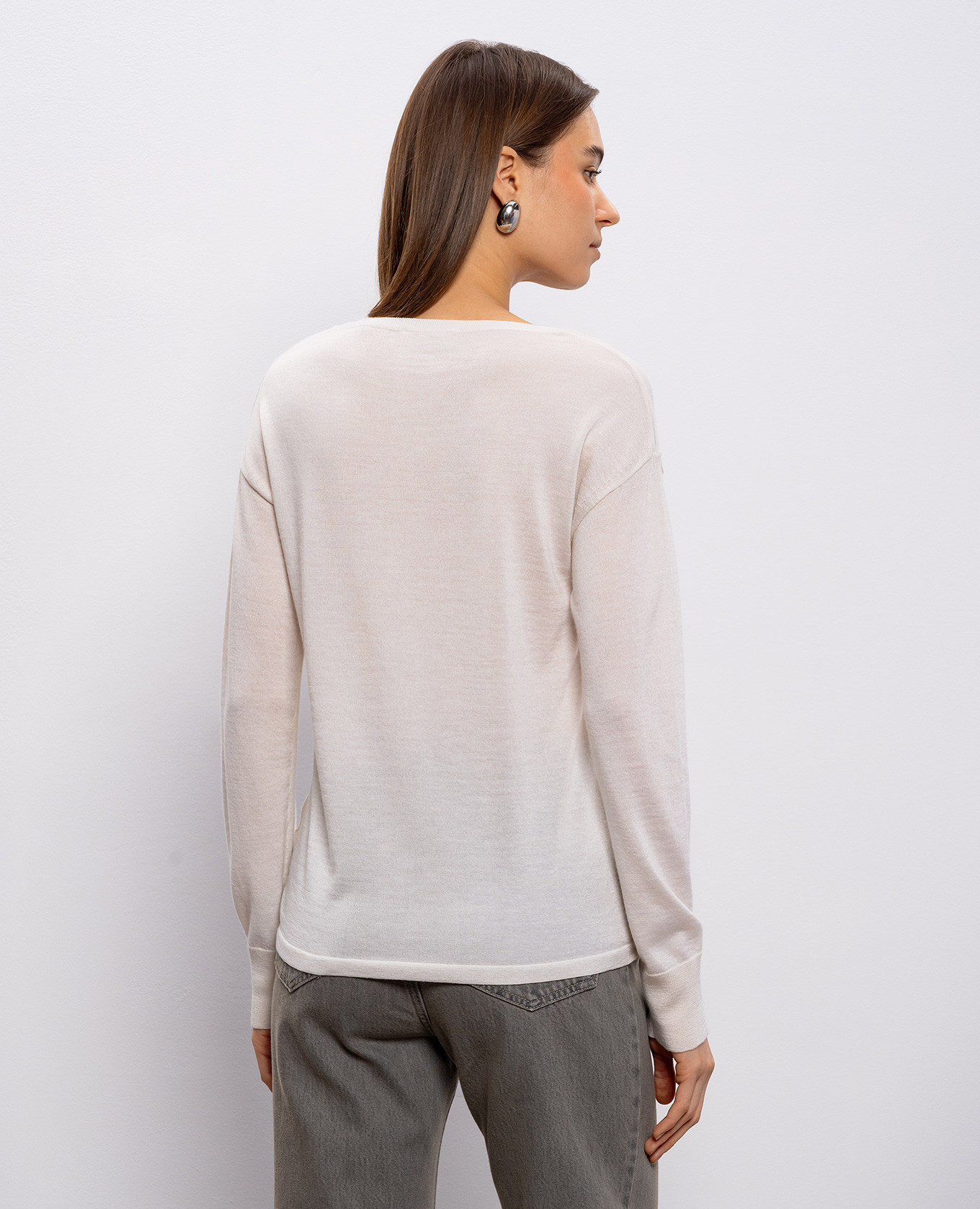 Beige BELLA cashmere and silk jumper Max Mara 4
