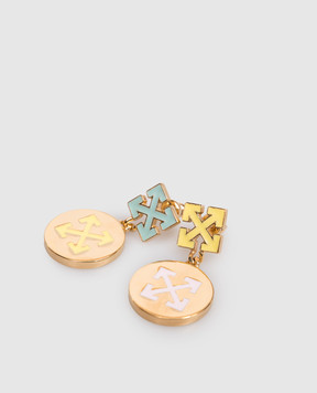 Off-White Arrow gold earrings OWOD2ADS26MET001
