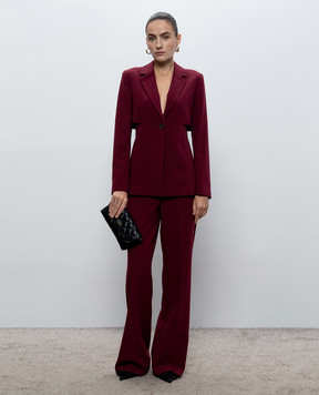 Twinset Burgundy flared pants 262TT2421