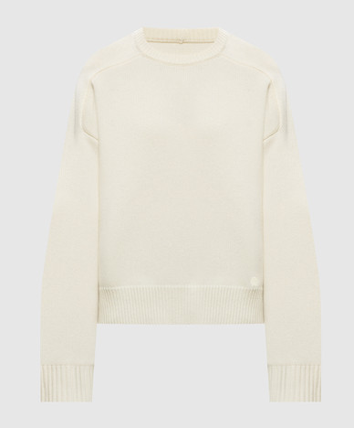 Pull Breha en laine et cachemire couleur ivoire