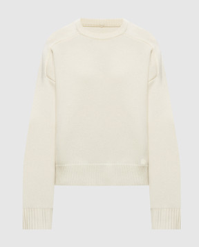 Loulou de Saison Breha wool and cashmere sweater in ivory BREHA