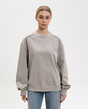 Juun.j Gray sweatshirt with print JW6141W032