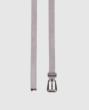 Brunello Cucinelli Gray suede belt M0DELC149P
