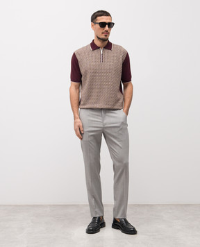 Stefano Ricci Gray wool pants M1T6100040W0005U