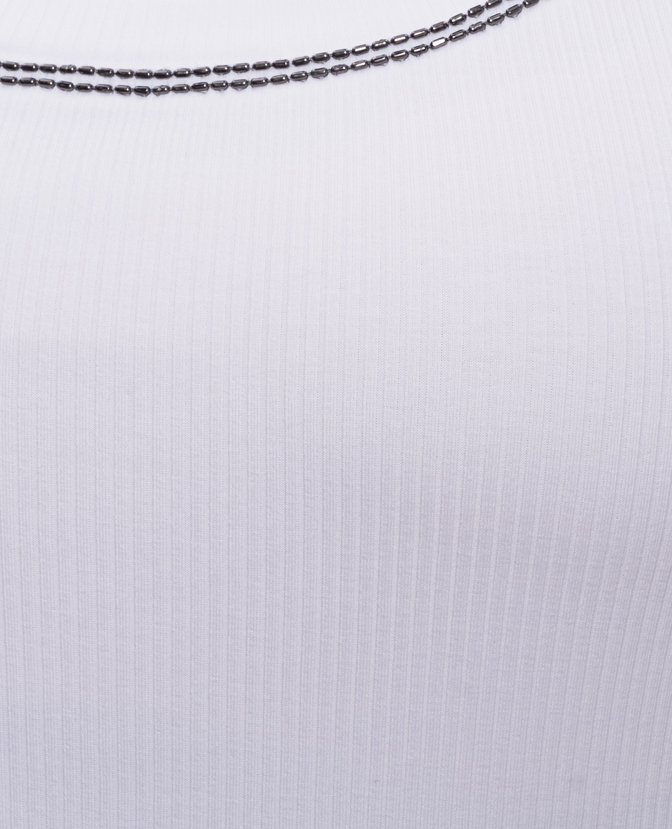 

White ribbed top Brunello Cucinelli