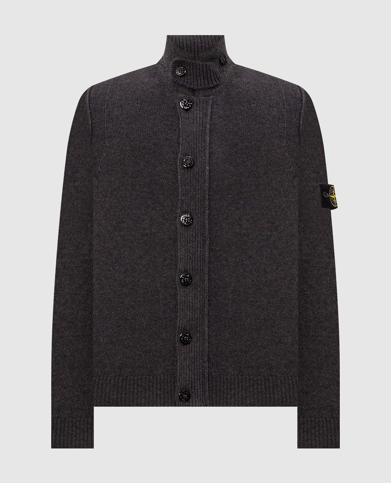 Gray cardigan with wool Stone Island