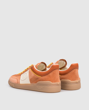 Valentino Upvillage orange suede sneakers 8Y2S0H77LAL