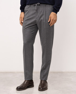 Peserico Dark gray wool pants R54274W02710