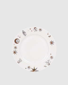 Fornasetti White porcelain plate Astronomici P50Z303