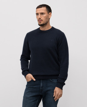 Trussardi Blue cashmere jumper with emblem M0208000022NMK611K15