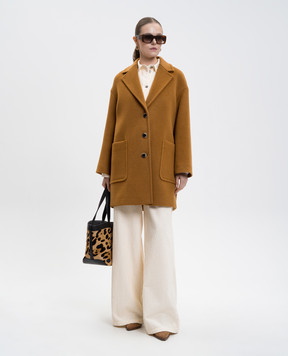 Max & Co Brown TAROCCO coat with wool TAROCCO