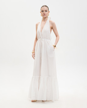 Jacob Lee White silk dress with open back WSD0069SS26NW