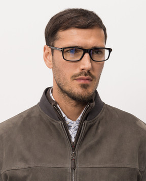 Tom Ford Black monogrammed eyeglass frame FT6119B