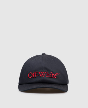 Off-White Blue cap with logo OMLA04AF25FAB001