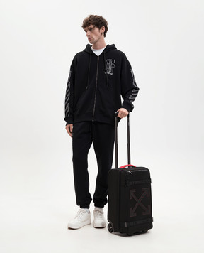 Off-White Black suitcase with Arrow logo patch OMNG004S26FAB002