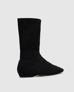 The Row Cindy black suede boots F001058L899