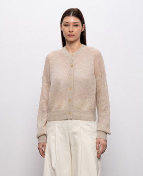 Brunello Cucinelli Ivory cardigan with wool MBG775506P