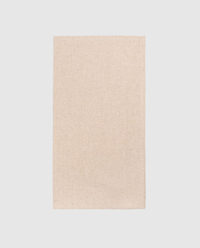 TESSITURA TOSCANA TELERIE Beige Nettuno linen serving napkin NT250059080037