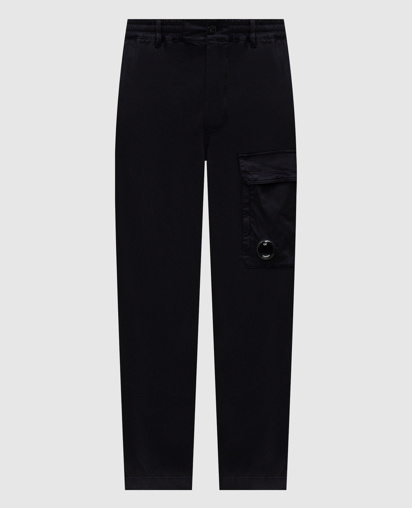 Blue pants with a patch