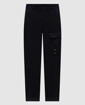 C.P. Company Blue pants with a patch MPA135A005694G