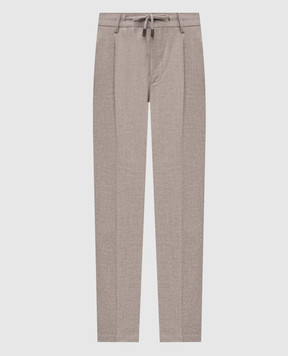 CAPOBIANCO Beige wool and cashmere pants 19M808FA00