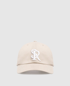 Stefano Ricci Gray wool cap with monogram embroidery MCV610028FCTC800