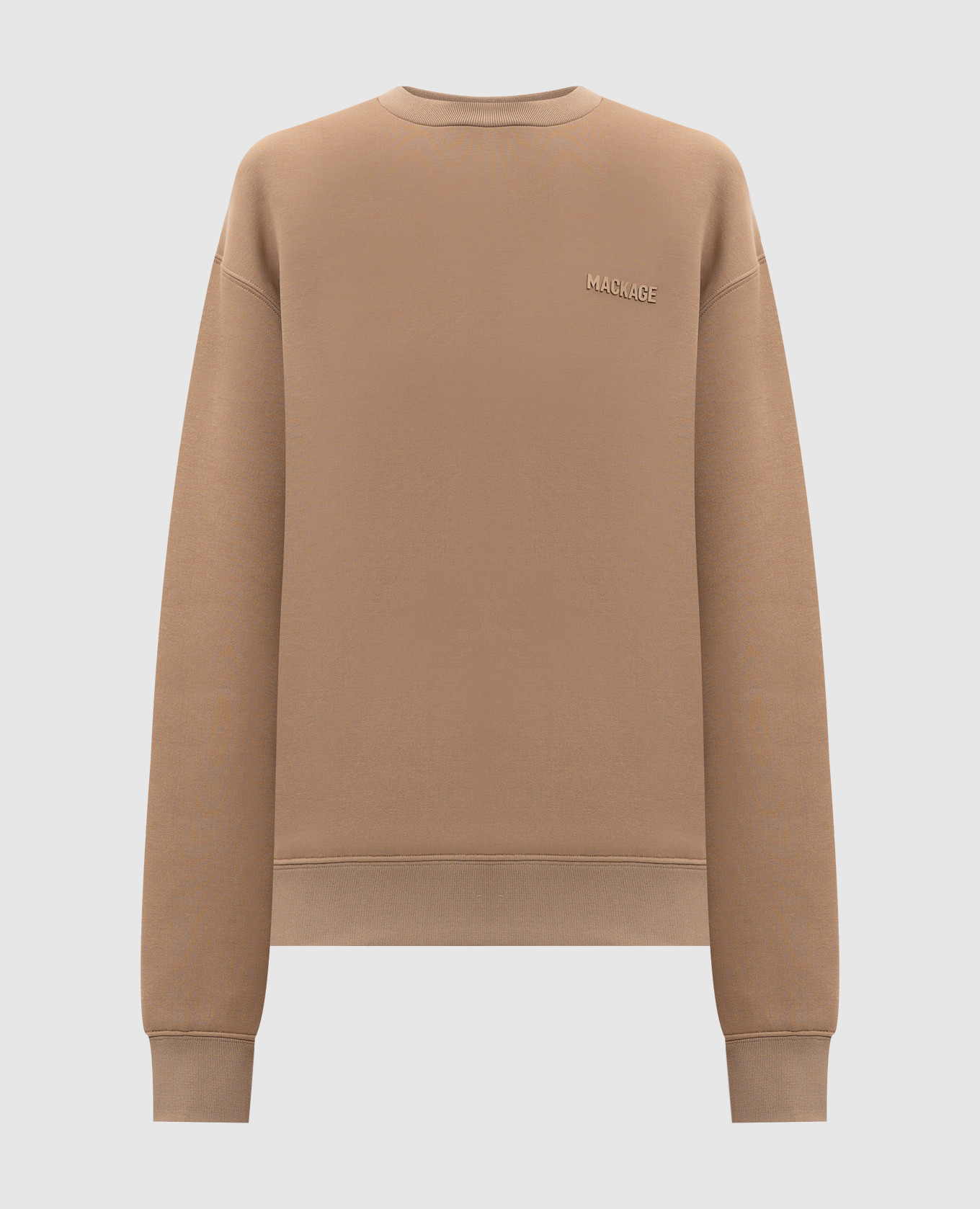 

JULIAN fleece sweatshirt with textured logo Mackage, Beige