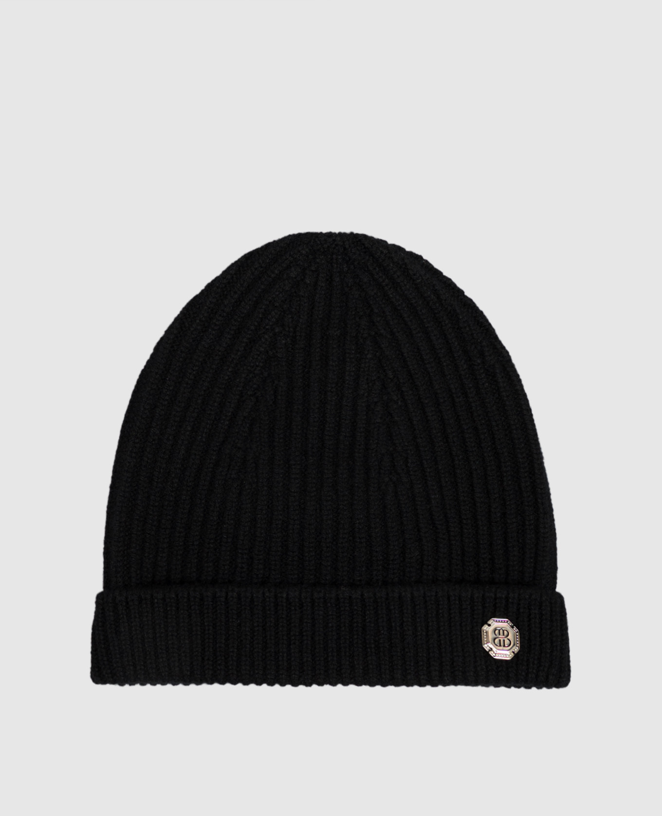 Black cashmere hat