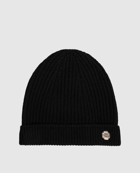 Bertolo Cashmere Black cashmere hat 500019000005
