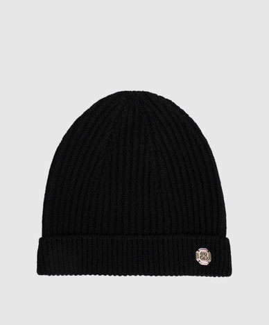 Black cashmere hat