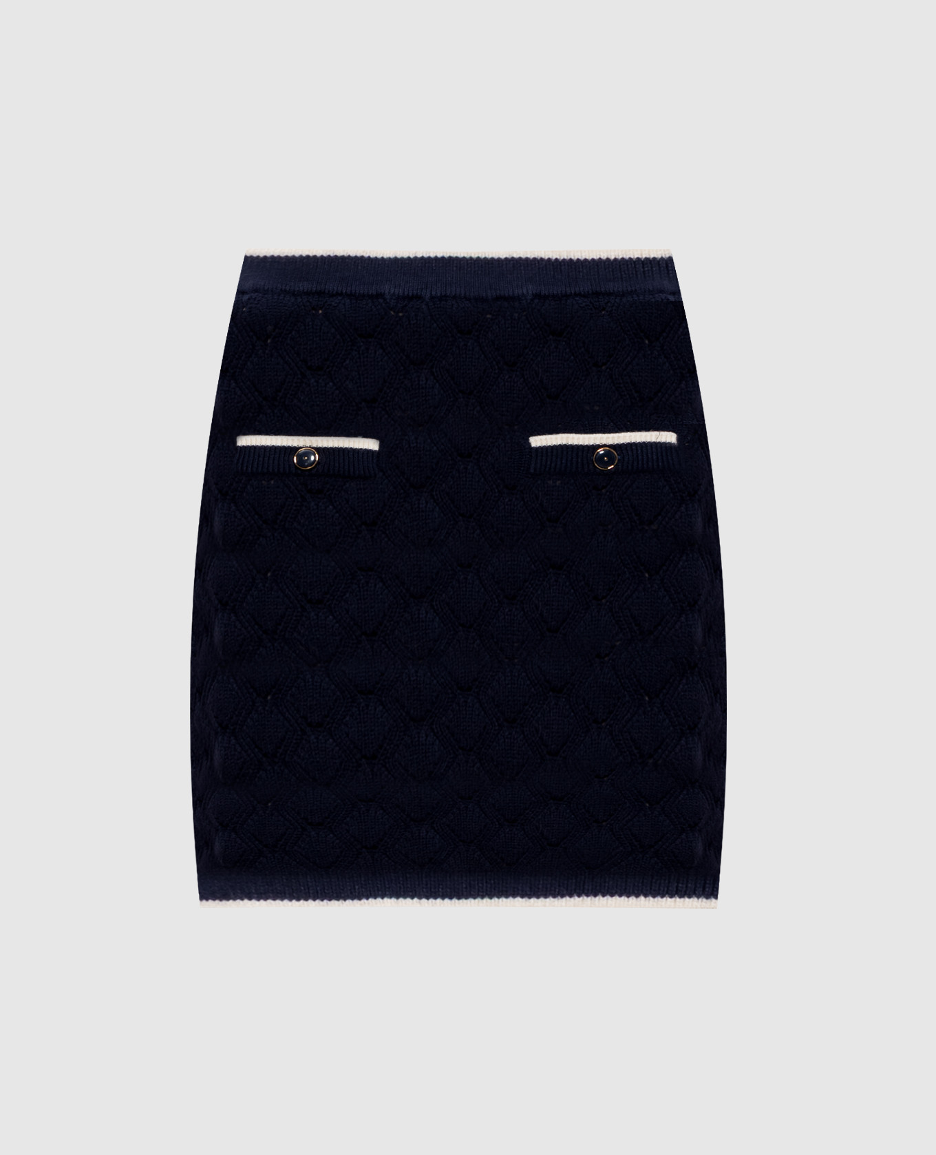 

Blue patterned mini skirt Twinset