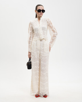 Twinset Ivory lace pants 261TP2901