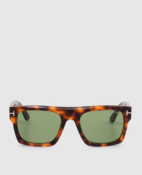 Tom Ford Cyrus brown tortoiseshell sunglasses FT1337