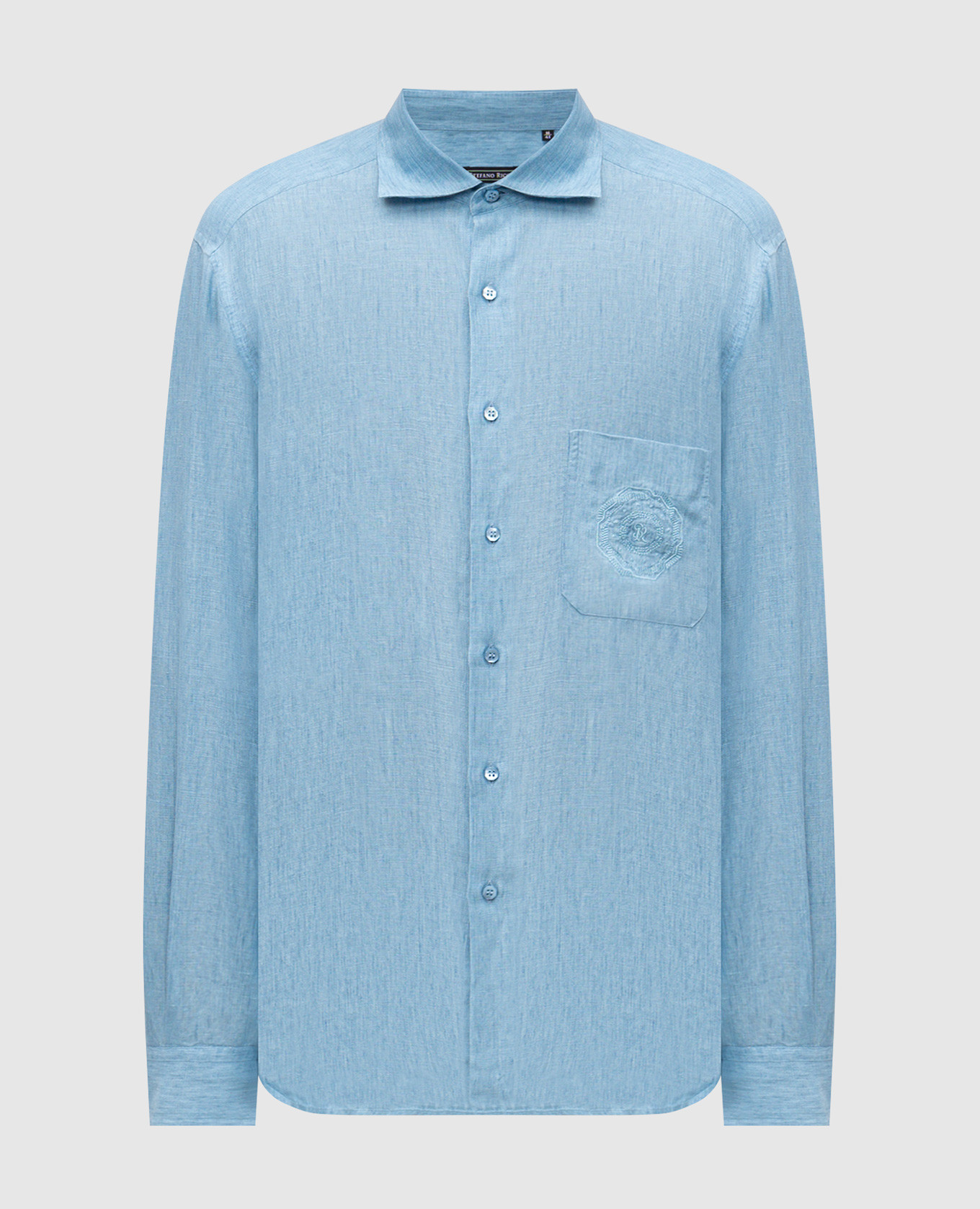 Blue linen shirt